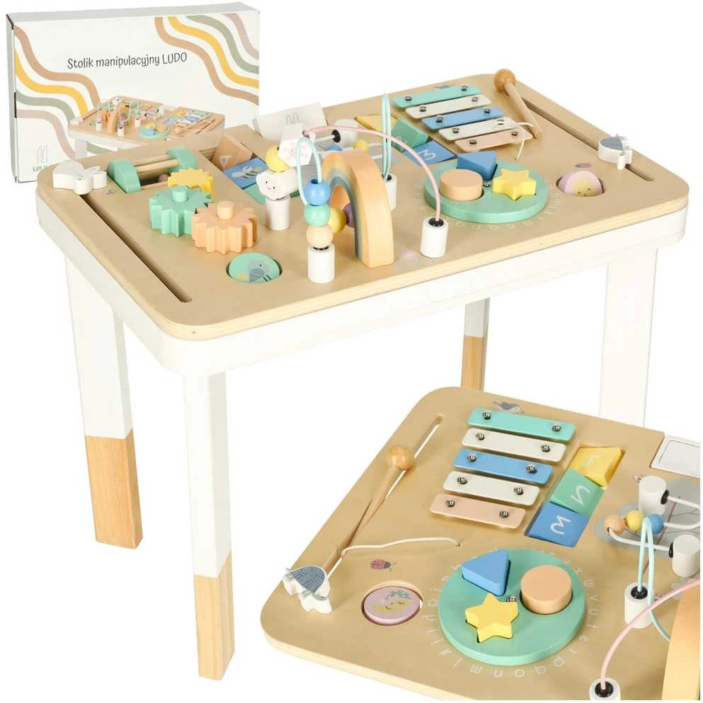 KIK Lulilo montessori pastelinis manipuliacinis stalas