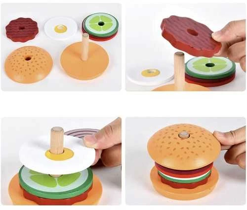 Wooden burger Kruzzel 22673