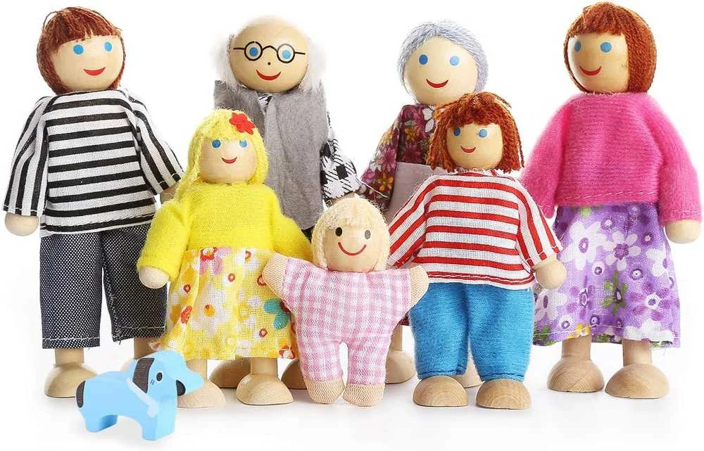 Miniature dolls - 7pcs Kruzzel 19764