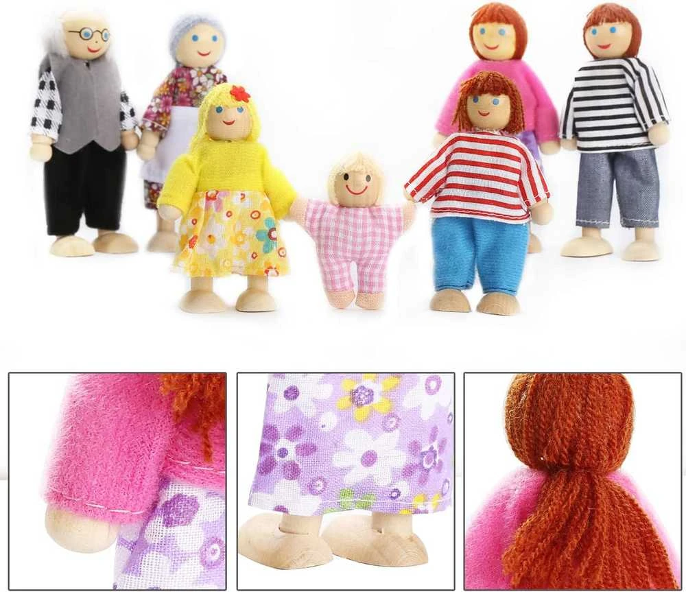 Miniature dolls - 7pcs Kruzzel 19764