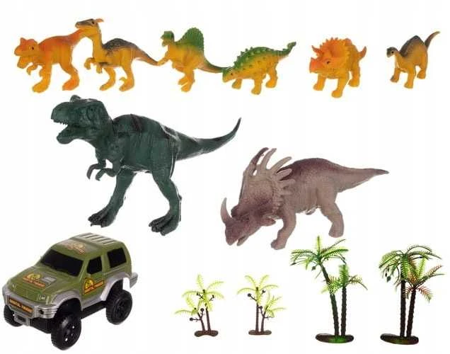 Malplay Žaislinė didžiulė dinozaurų lenktynių trasa su figūrėlėmis, 240 vnt