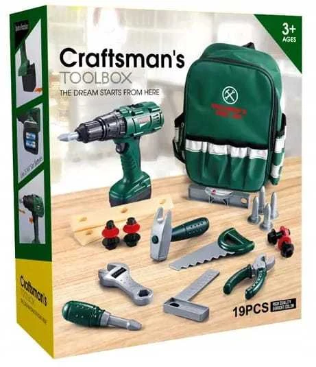 Lean Toys Vaikiškas gręžimo įrankių rinkinys su priedais