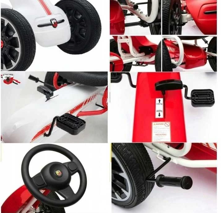 Jokomisiada Pedalais minamas kartingas "Abarath" | spalva: balta