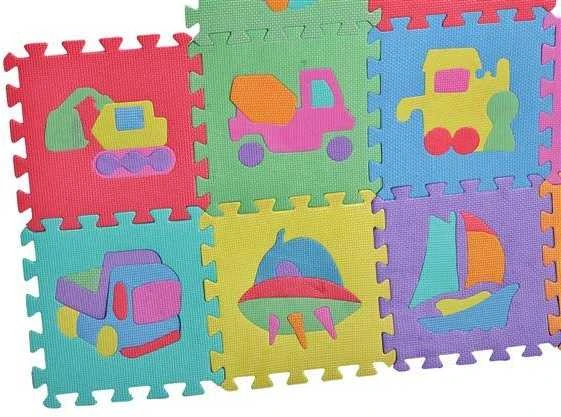 Malplay Putplasčio dėlionė - kilimėlis 29x29 formos, 10 vnt.