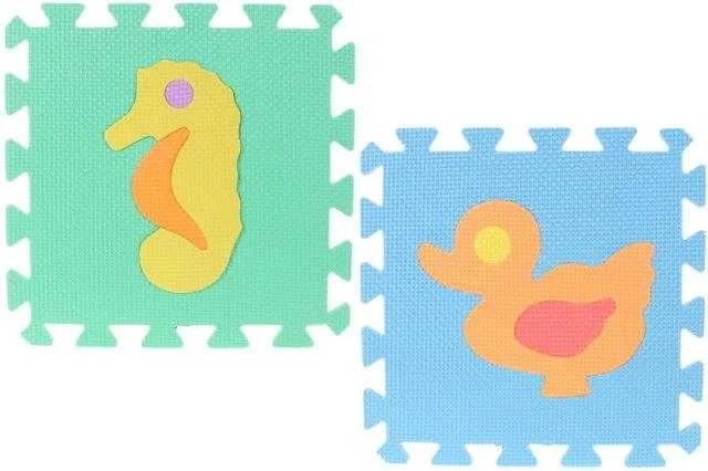 Malplay Putplasčio dėlionė - kilimėlis 29x29 formos, 10 vnt.