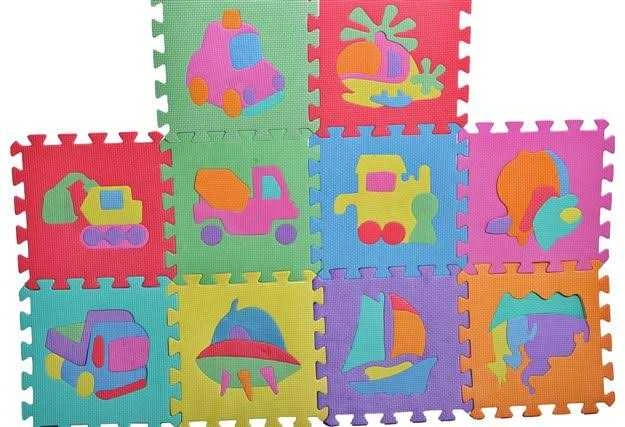 Malplay Putplasčio dėlionė - kilimėlis 29x29 formos, 10 vnt.