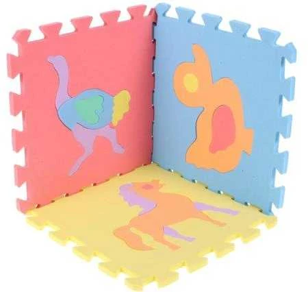 Malplay Putplasčio dėlionė - kilimėlis 29x29 formos, 10 vnt.