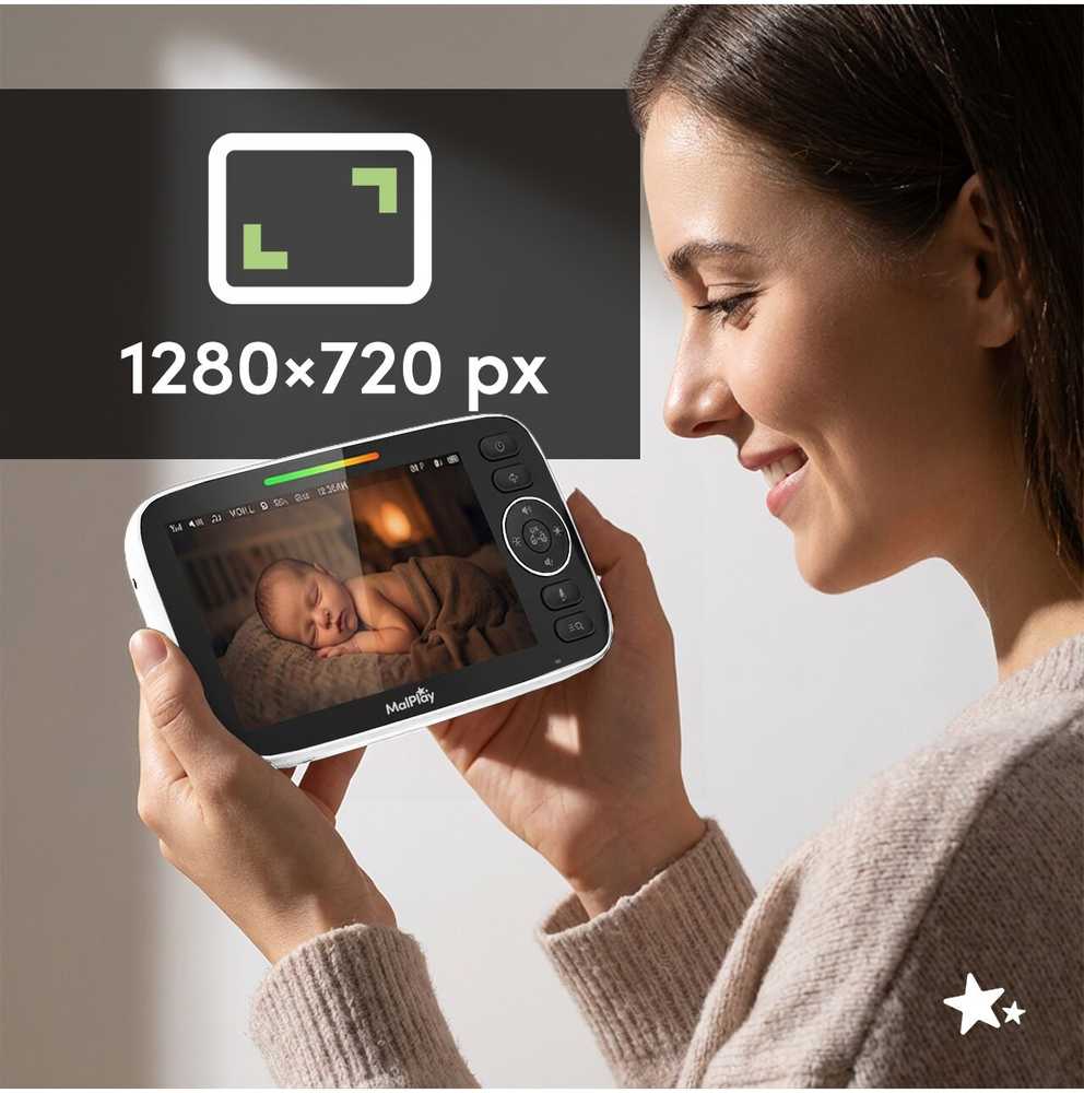 Malplay Mobili auklė NannyEye Complex LCD 5.0 HD