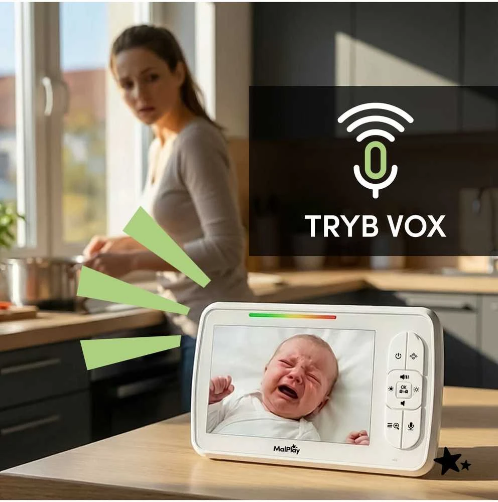 Malplay Mobili auklė NannyEye Vision LCD 5.0 HD