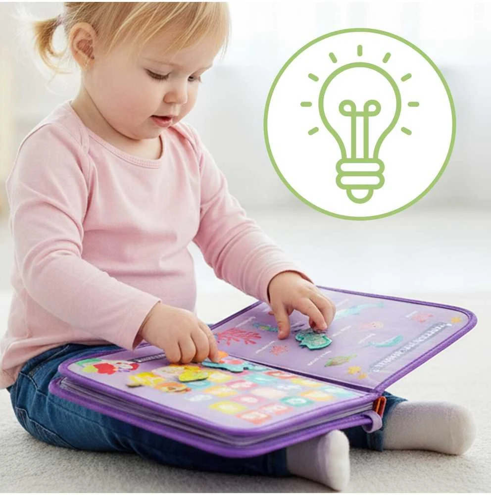 Malplay Montessori manipuliacinė lavinamoji veiklos knyga - lagaminas