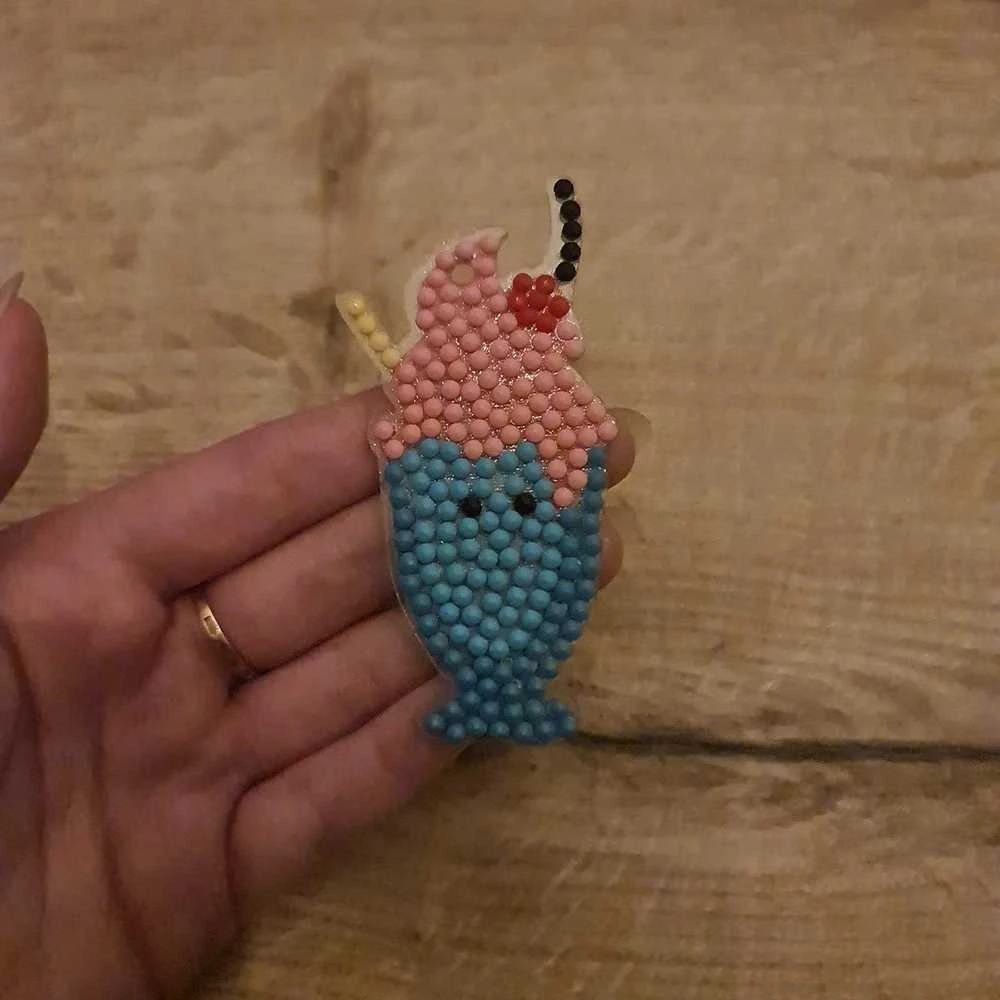 Lean Toys Mozaikos lipdukų rinkinys su vienaragiais ir saldainiais