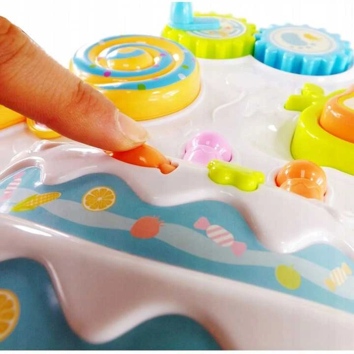 Daugiafunkcinis interaktyvus staliukas Baby Learning table, įvairių spalvų