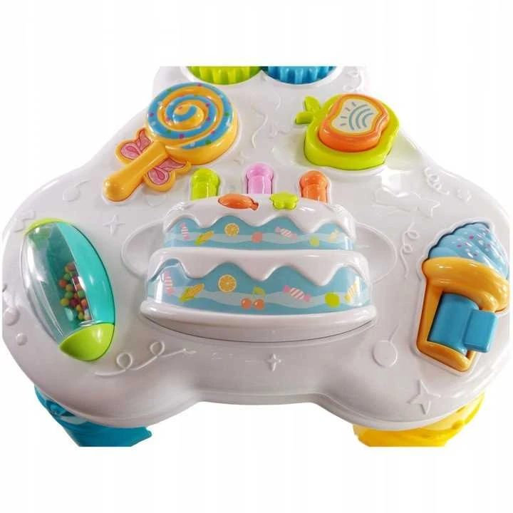 Daugiafunkcinis interaktyvus staliukas Baby Learning table, įvairių spalvų