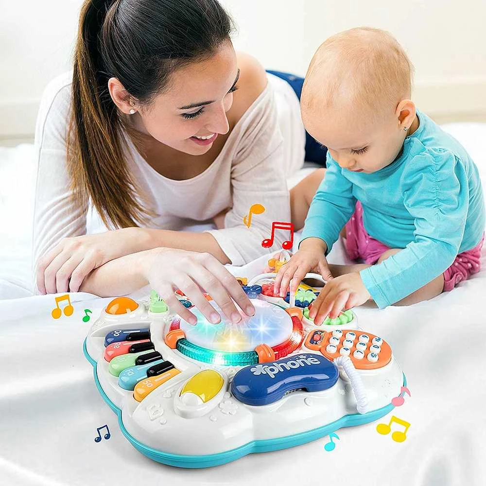 Malplay Interaktyvus lavinamasis muzikinis staliukas su būgnu