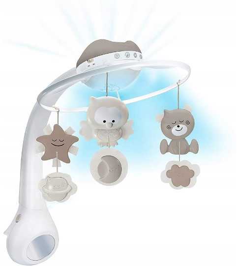 Bkids Muzikinė karuselė 3w1 Infantino smėlio spalvos