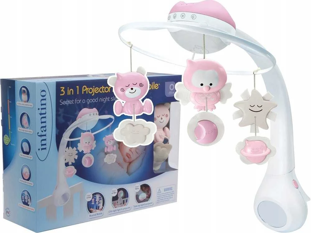 Bkids Muzikinis Projektorius B -Kids 3*1 Rose