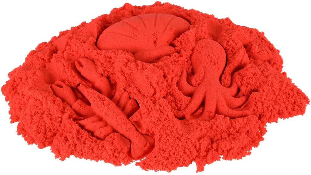 Kinetinis smėlis maišelyje 1kg, Geltonos spalvos