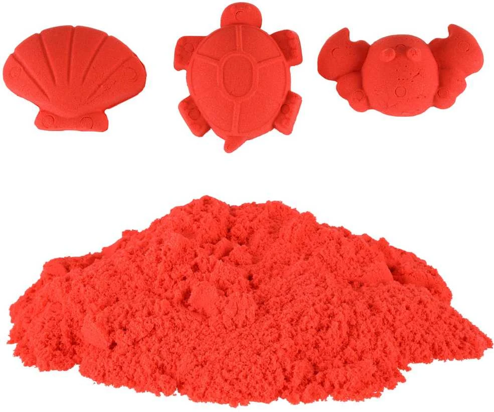 Kinetinis smėlis maišelyje 1kg, Geltonos spalvos
