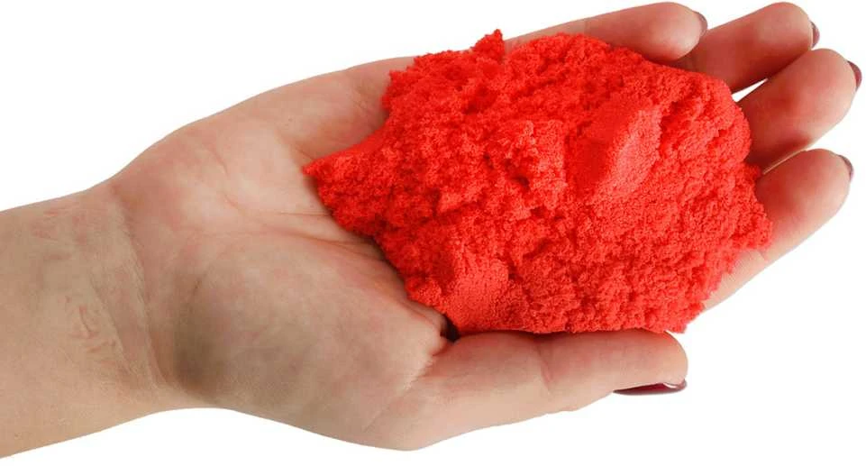Kinetinis smėlis maišelyje 1kg, Geltonos spalvos