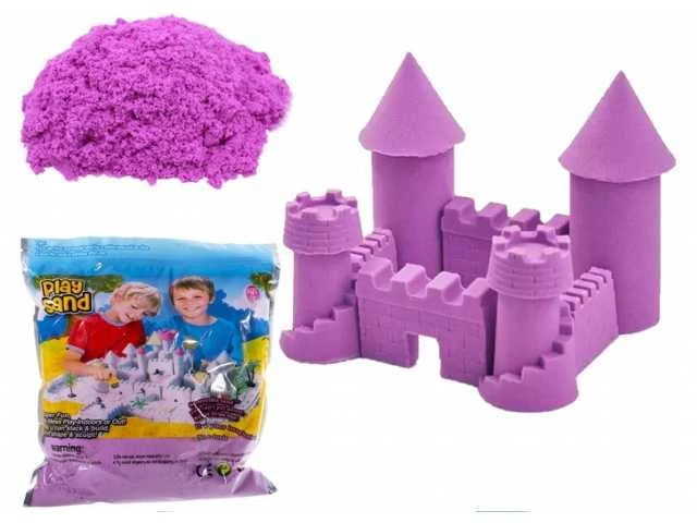 KIK Kinetinis smėlis 1kg maišelyje, violetinės spalvos