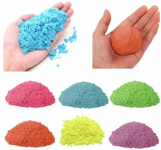 KIK Kinetinis smėlis 1kg maišelyje, violetinės spalvos