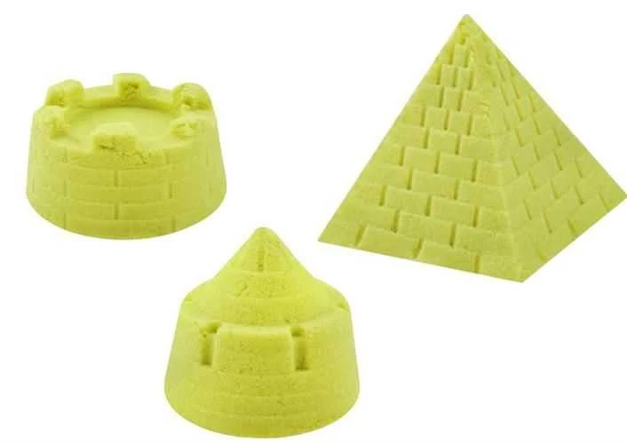 Ikonka Kinetinis smėlis 1kg maišelyje, žalias