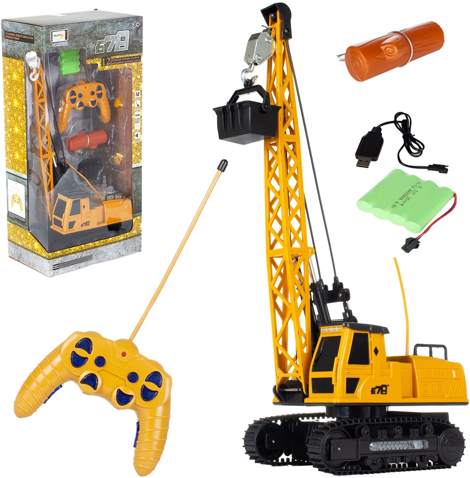 Malplay Nuotoliniu būdu valdomas statybinis kranas, RC, 50 cm