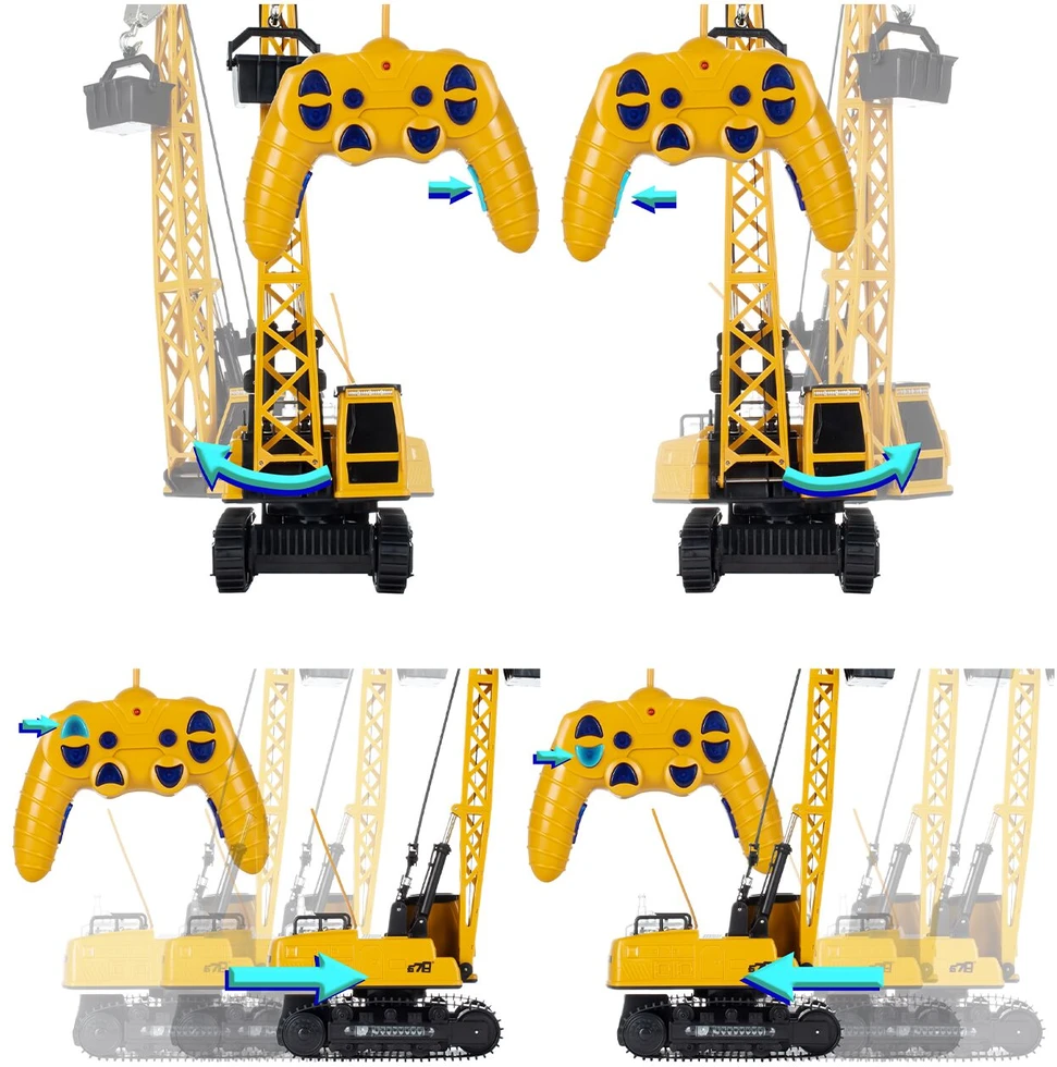 Malplay Nuotoliniu būdu valdomas statybinis kranas, RC, 50 cm