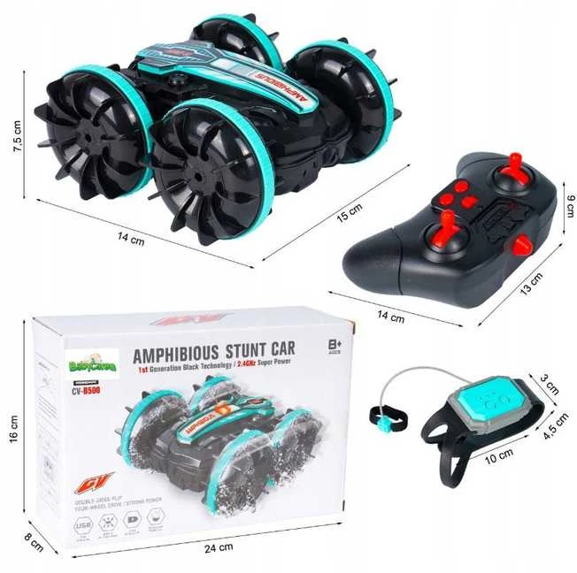 Malplay Nuotoliniu būdu valdomas vandens automobilis Amphibious