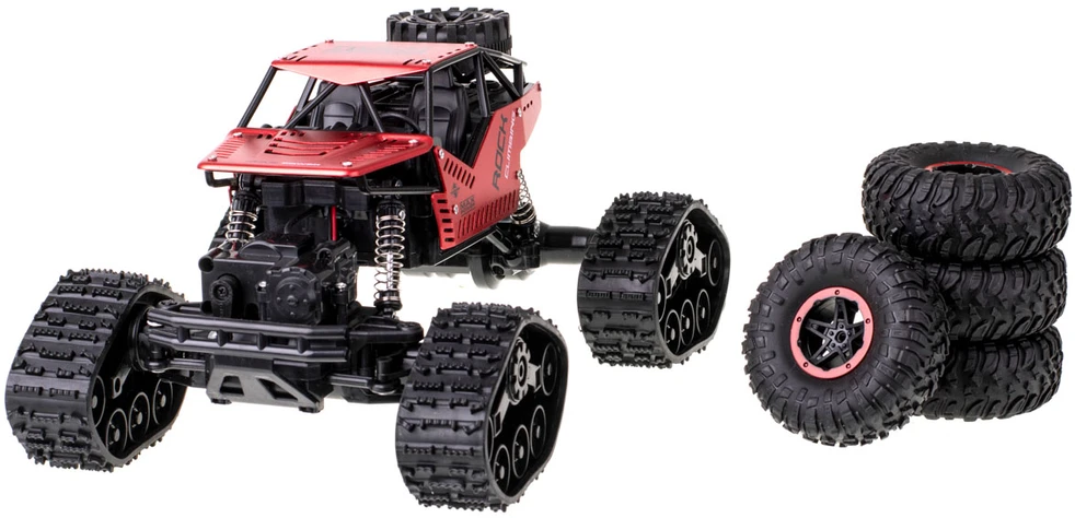 RC Rock Crawler 4x4 LHC012 automobilis 2in1 raudonas