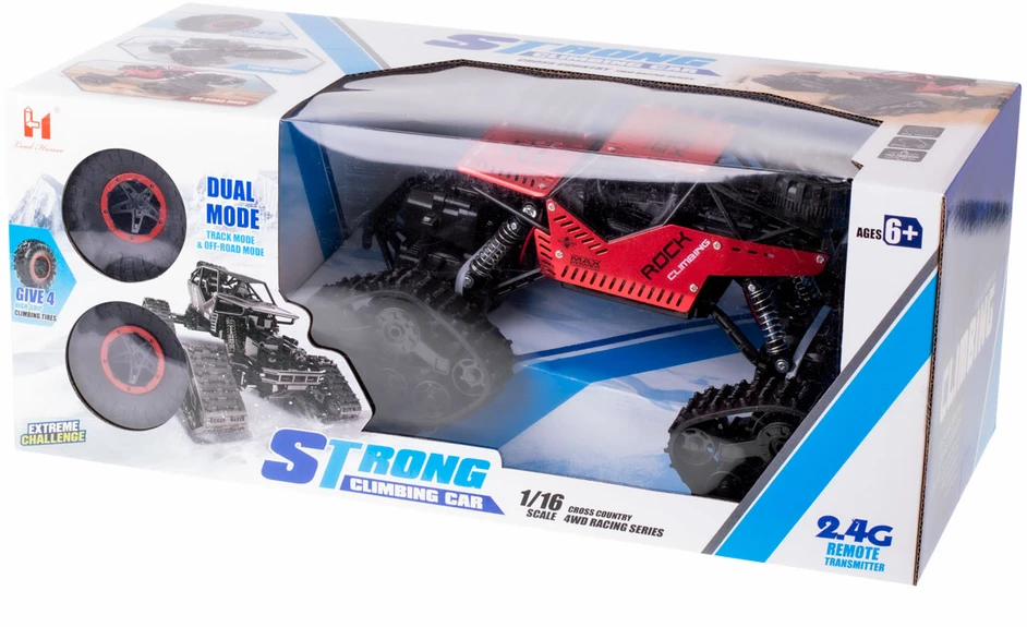 RC Rock Crawler 4x4 LHC012 automobilis 2in1 raudonas
