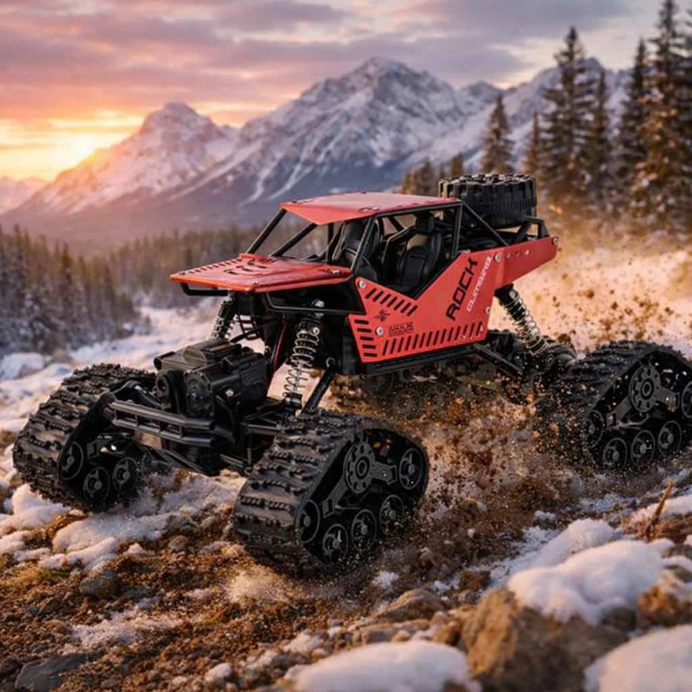 RC Rock Crawler 4x4 LHC012 automobilis 2in1 raudonas