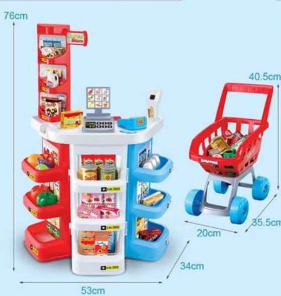 Parduotuvė supermarketas su vežimėliu SUPER STORE