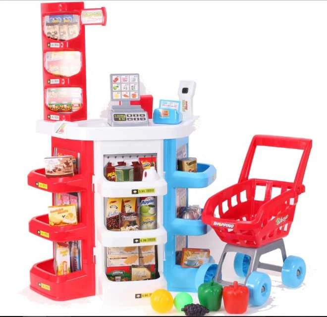 Parduotuvė supermarketas su vežimėliu SUPER STORE