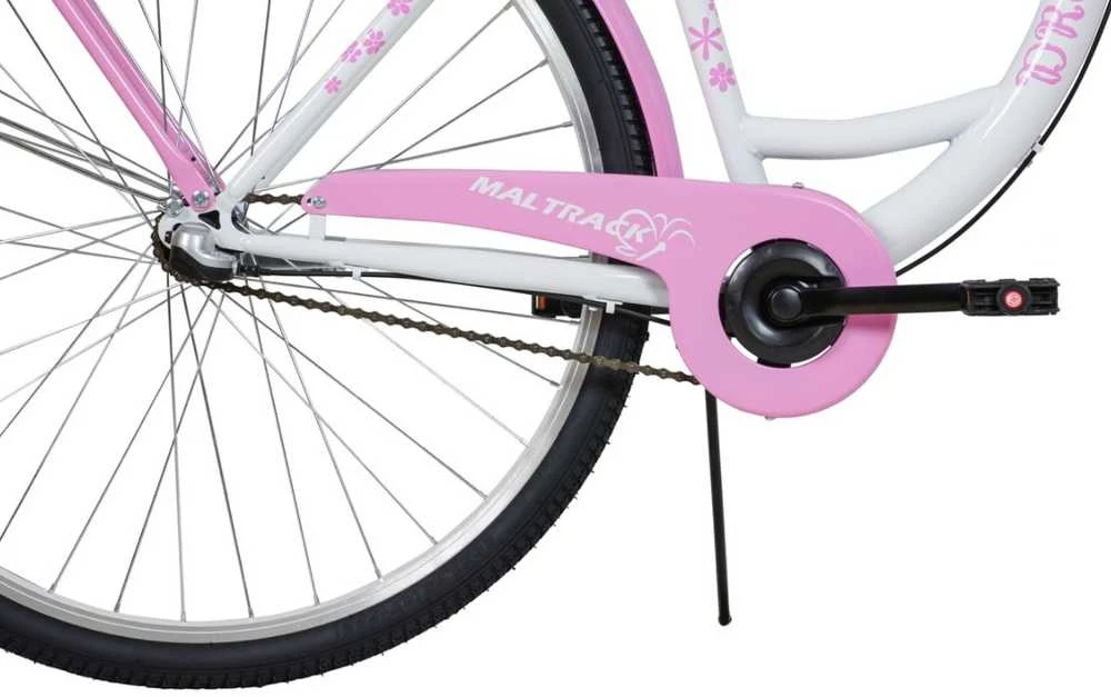 Blue Mėlyna MalTrack [CITY BIKE 28" SS][MILK Rožinis] + Mėlynas