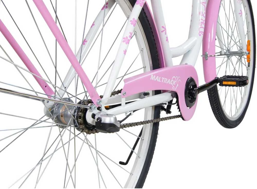 Blue Mėlyna MalTrack [CITY BIKE 28" SS][MILK Rožinis] + Mėlynas