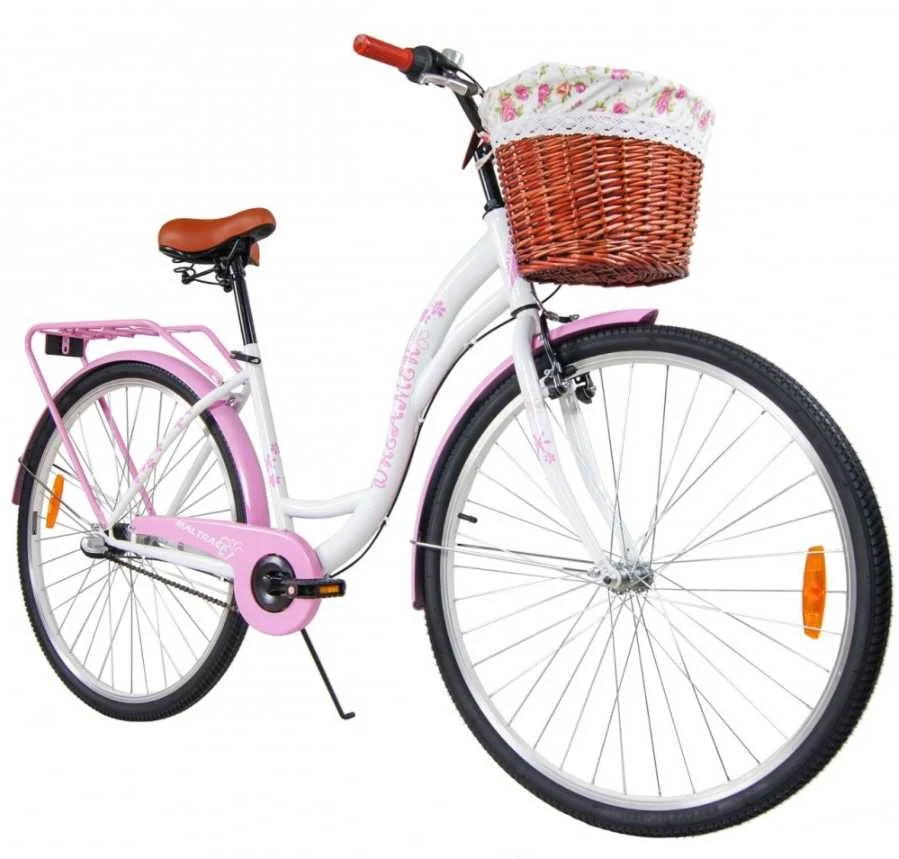 Blue Mėlyna MalTrack [CITY BIKE 28" SS][MILK Rožinis] + Mėlynas