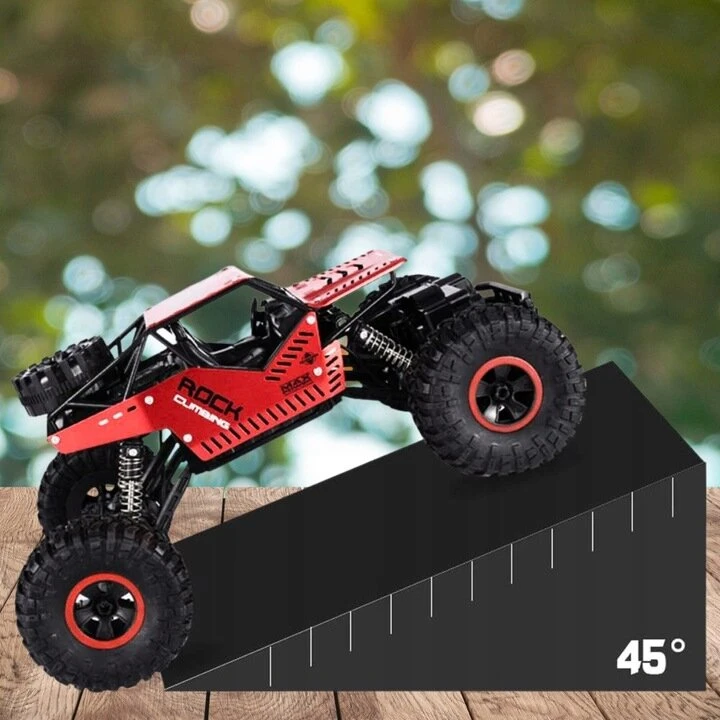 Nuotoliniu būdu valdomas automobilis Lean Toys Big Wheels 1:16, raudonas