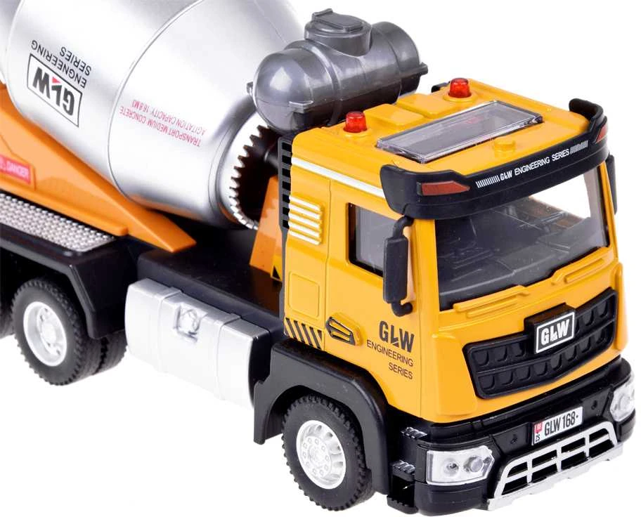 Lean Toys Oranžinis Betono maišyklė HUINA Oranžinis 1:50