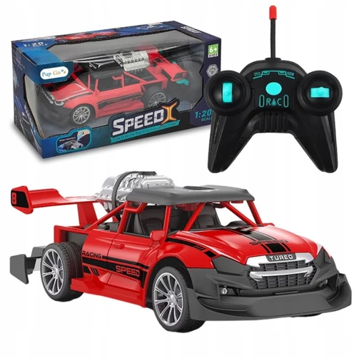 RC automobilis 1:20 su šviesomis, garais ir garsu