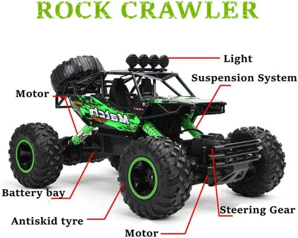 ACR RC CAR 4x4 DRIVE AUTO Pultas RC BUGGY 36cm -2 Akumuliatoriai