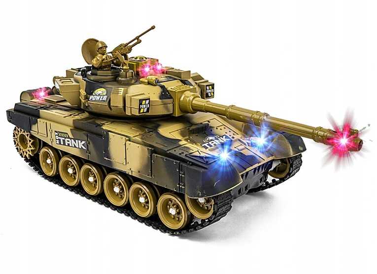 RC tankas su nuotolinio valdymo pultu