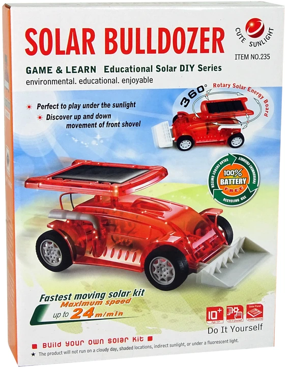Saulės energija varomas Buldozeris