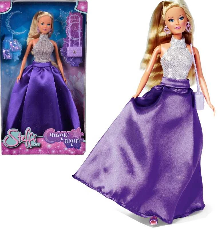 „Simba Doll Steffi Magic Night“ vakarinėje suknelėje su kulnais