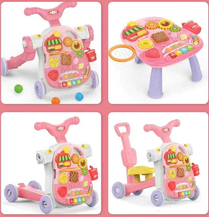 Stumdukas – lavinimo staliukas 4*1 candy, rose