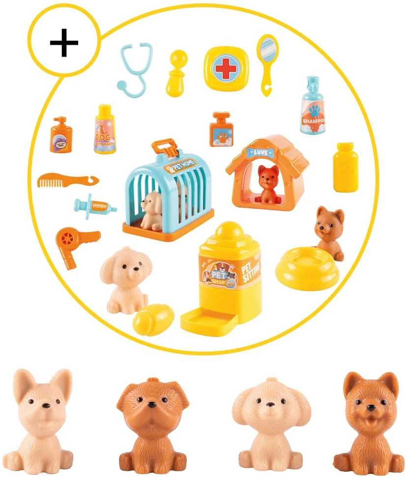 Malplay Šuniukių priežiūros salonas Auto Groomer Doctor, 33 vnt.