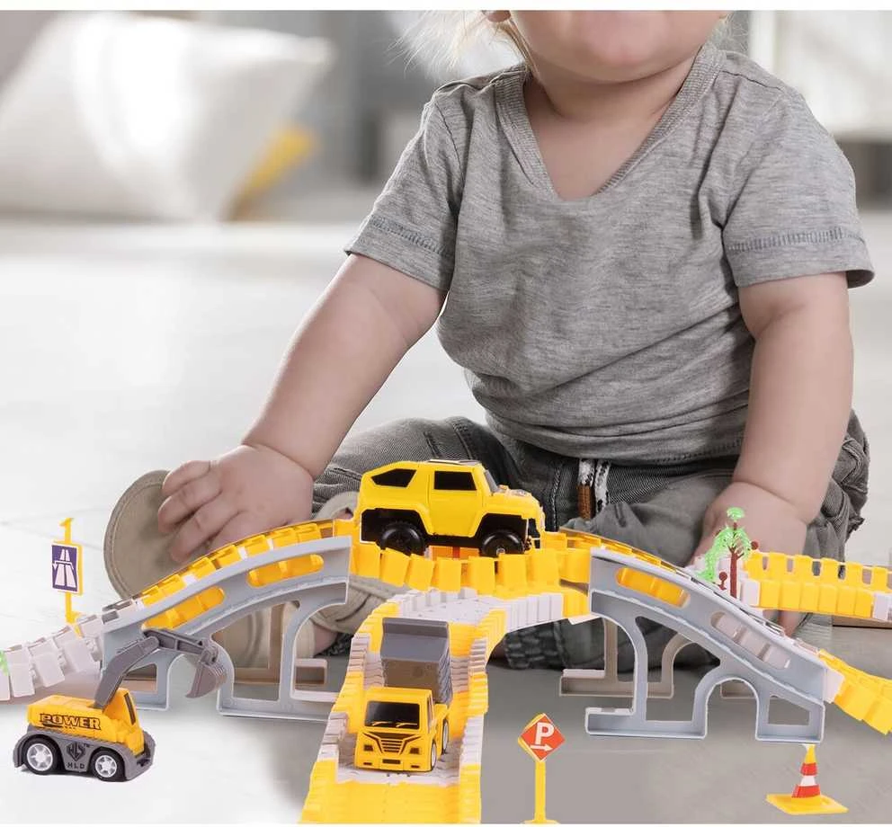 Malplay Didelė žaislinė automobilių trasa Vikšrai, 255 el.
