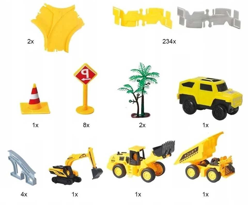 Malplay Didelė žaislinė automobilių trasa Vikšrai, 255 el.