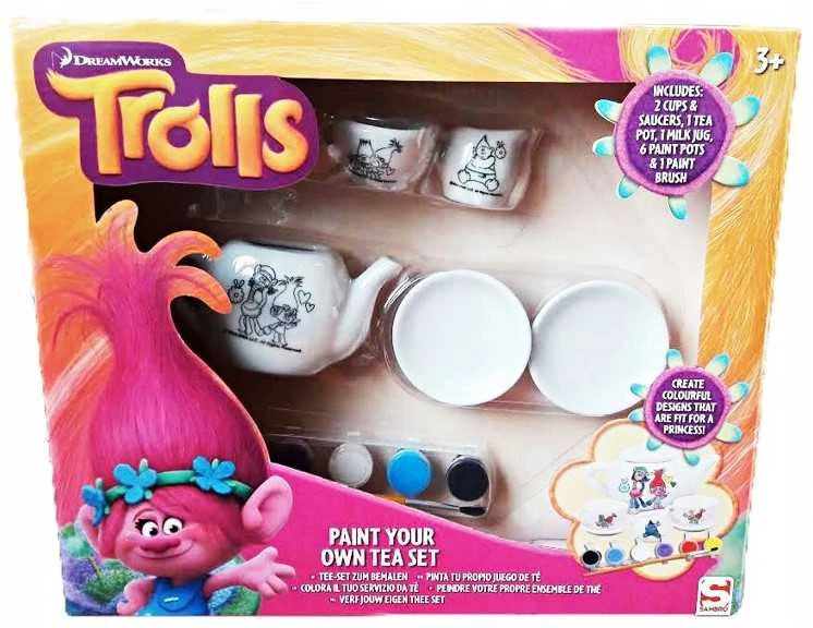 Trolls Porcelianinis arbatos puodelių rinkinys
