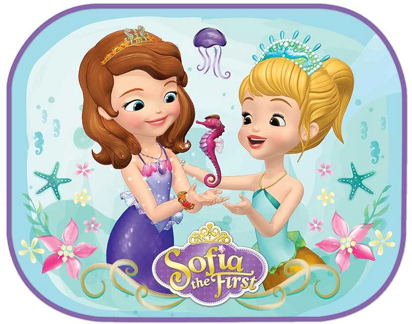 Seven Sofia The First automobilinė apsauga nuo saulės, 2 vnt .44 x 35 cm